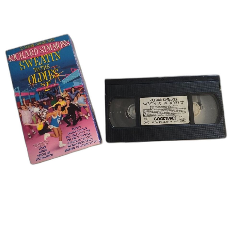 🟣 Vintage VHS Richard Simmons Sweatin' to the Oldies 2
